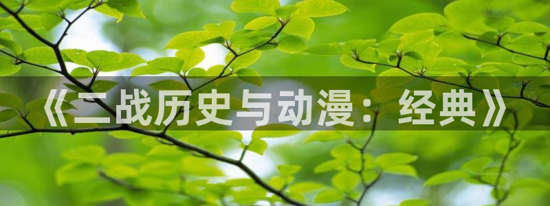 omofun动漫 官网：《二战历史与动漫：经典》